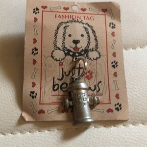 just be Gray Fashion Dog Tag